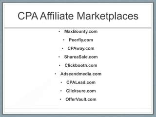 CPA & PPC For Affiliate Marketers .